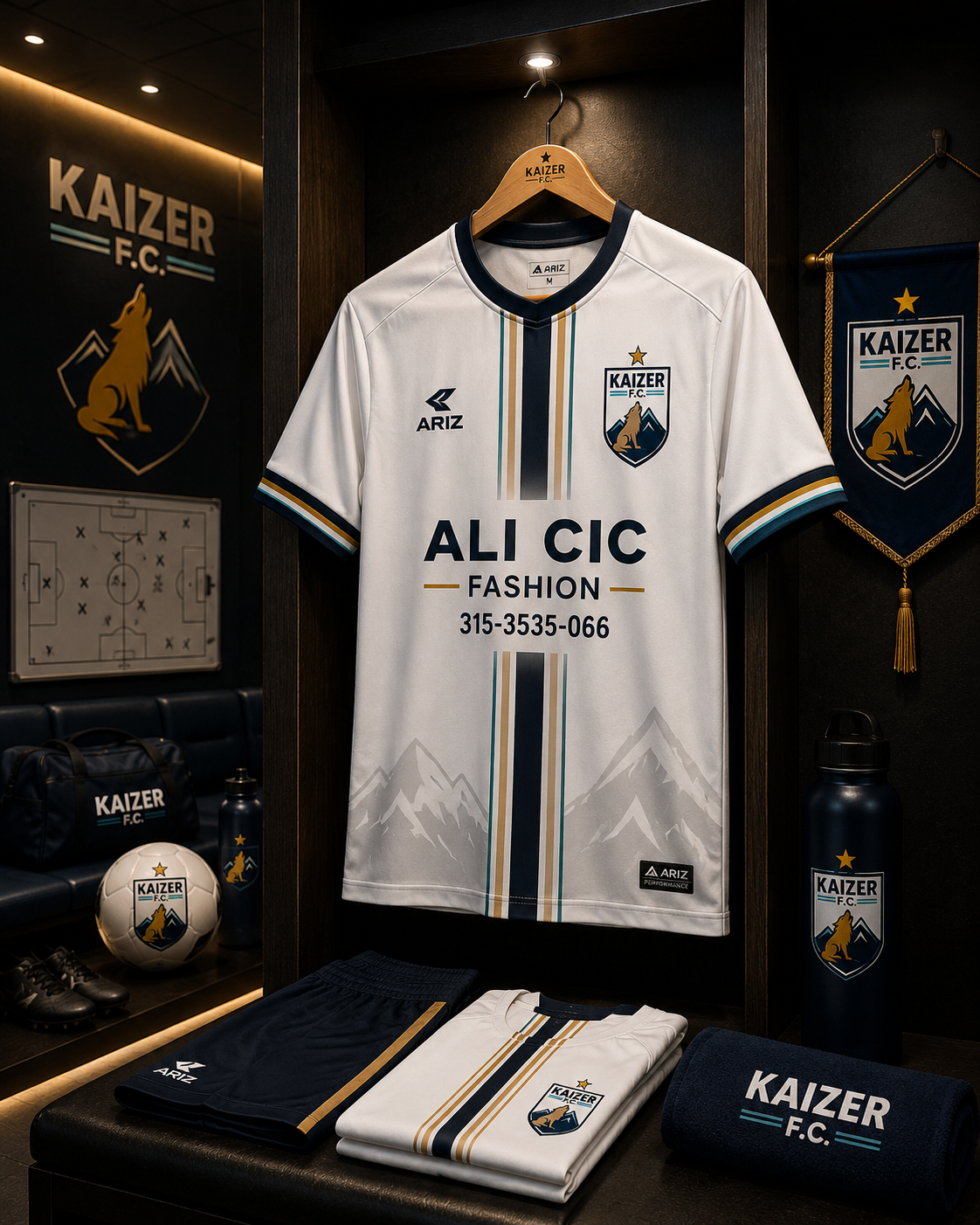 Camiseta oficial 2027 de KAIZER F.C.